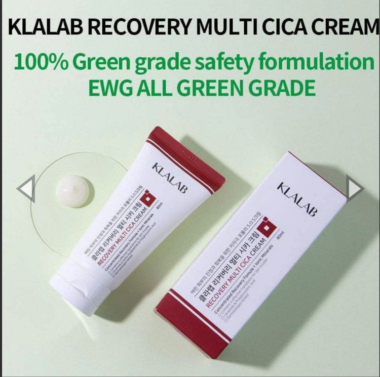 Klalab Recovery Multi Cica Cream 80 ml کرم ترمیم کننده و ریکاوری سیکا کلالب😍 ۸۰ میل تاریخ ۲۰۲۸ مناسب انواع پوست و بریر آسیب دیده