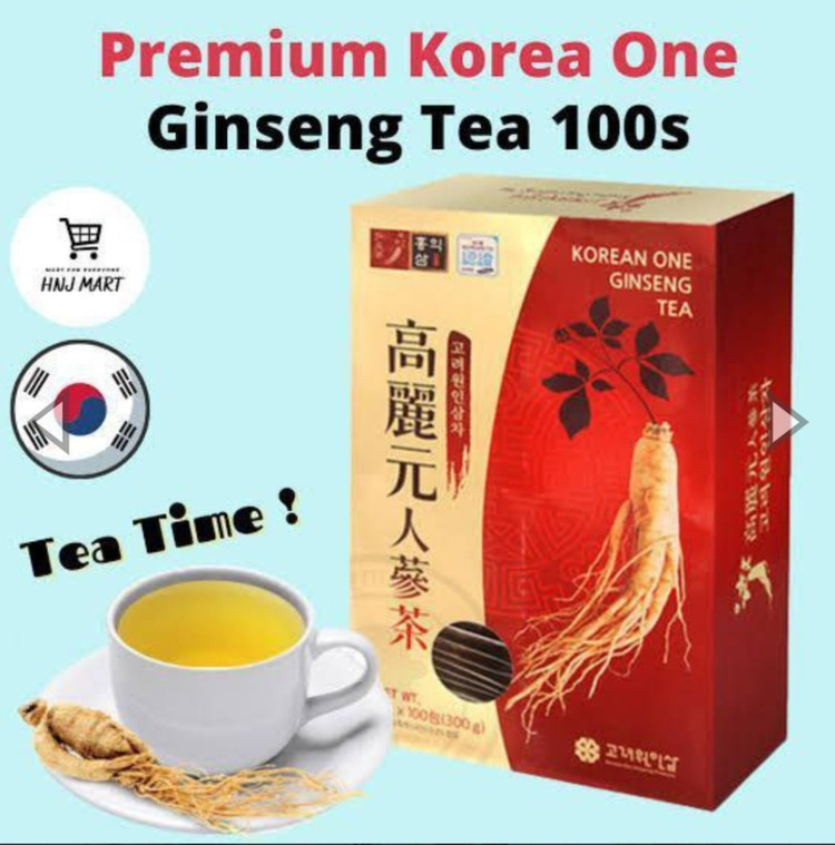 Korean one ginseng tea 🥓☕️چای جنسینگ کره ای حجم هر ساشه ۳ گرم تاریخ ۲۰۲۸