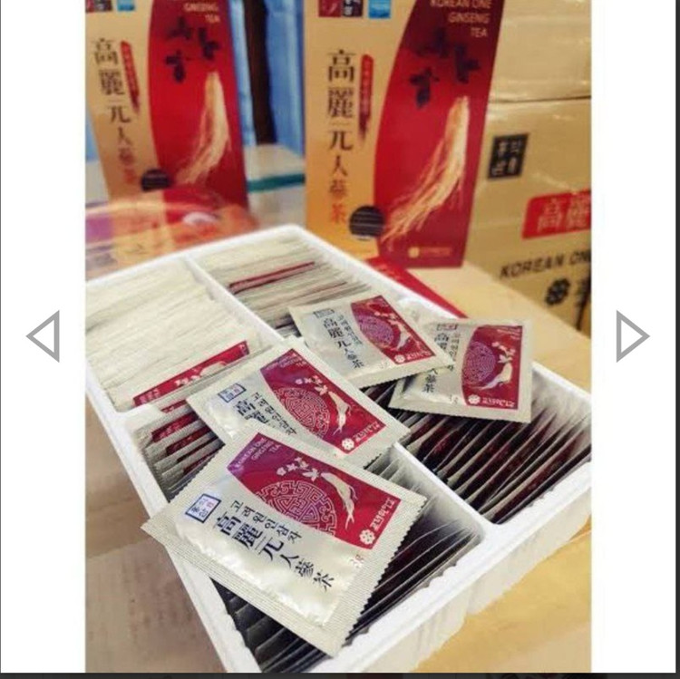 Korean one ginseng tea 🥓☕️چای جنسینگ کره ای حجم هر ساشه ۳ گرم تاریخ ۲۰۲۸