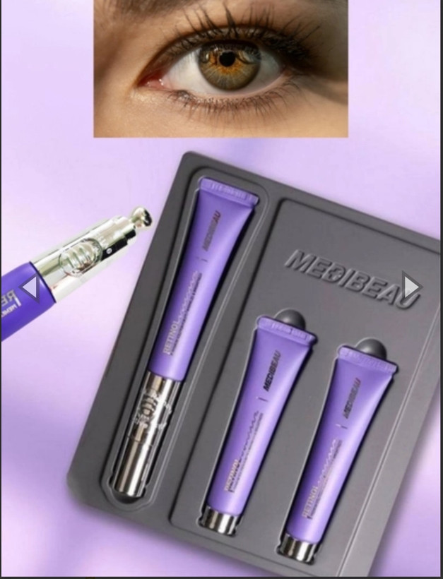 پک کامل دورچشم رتینول Medibeau ۳ عدد شامل ۳ عدد ۱۵ میل تاریخ ۲۰۲۸