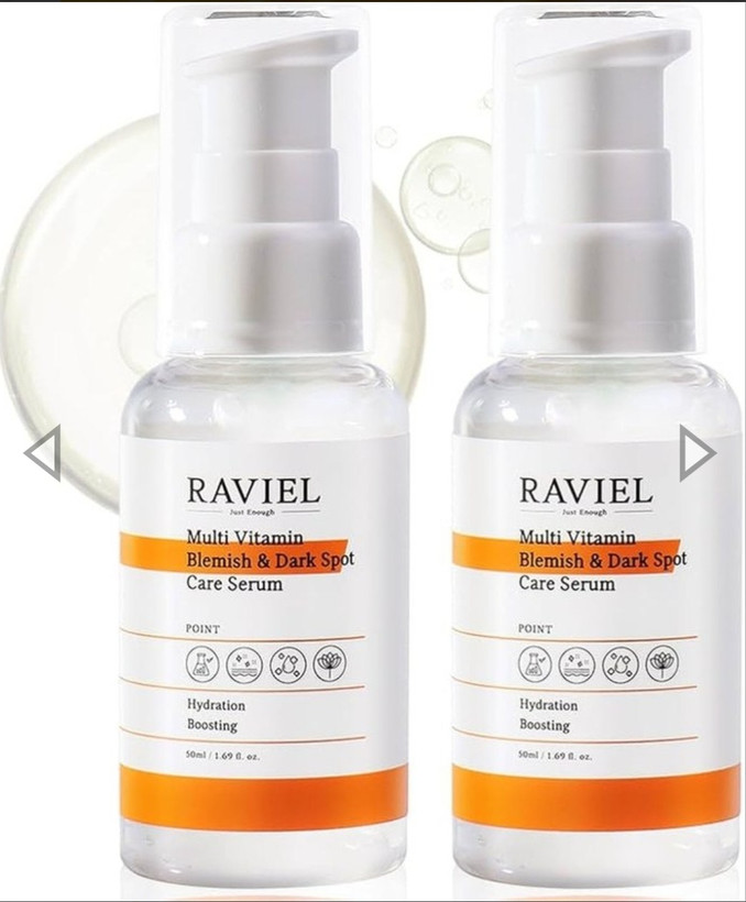 سرم ضد لک، جوانساز و آبرسان مولتی ویتامین راویل مدل Dark Spot ۵۰ میل تاربخ ۲۰۲۸